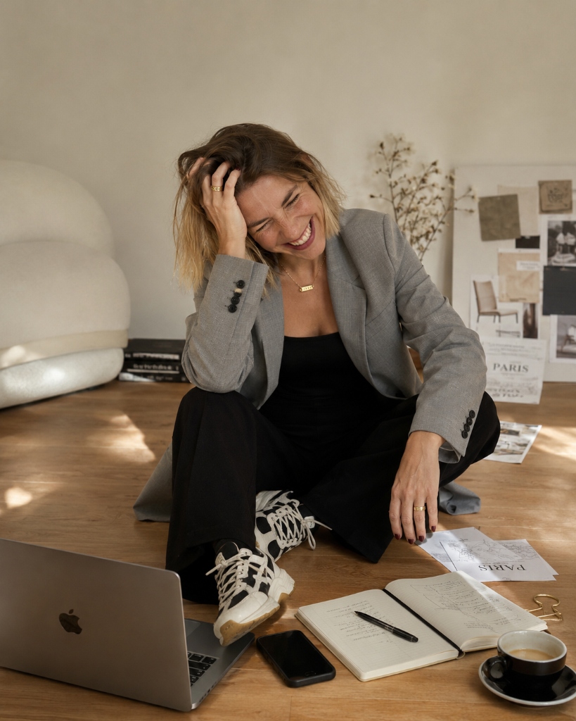 Julieta Bolullo trabajando
